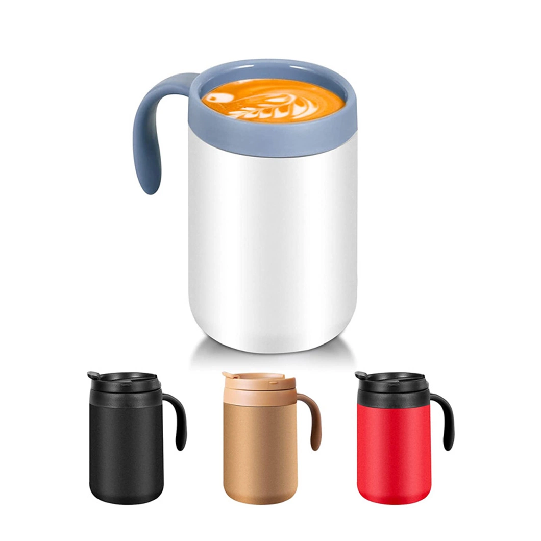 Double paroi en acier inoxydable Tasse de voyage Gobelet isolé sous vide Mug de camping 16,9 oz Tasse à café blanche