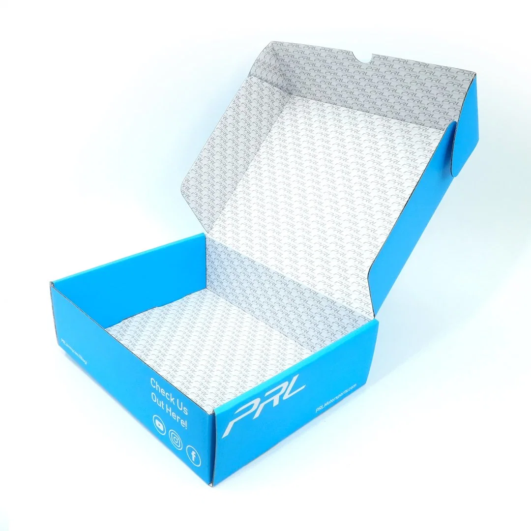 Wholesale/Supplier Light Blue Custom Logo 2mm Corrugate Medicine Pill Kit Packaging Mailer Box