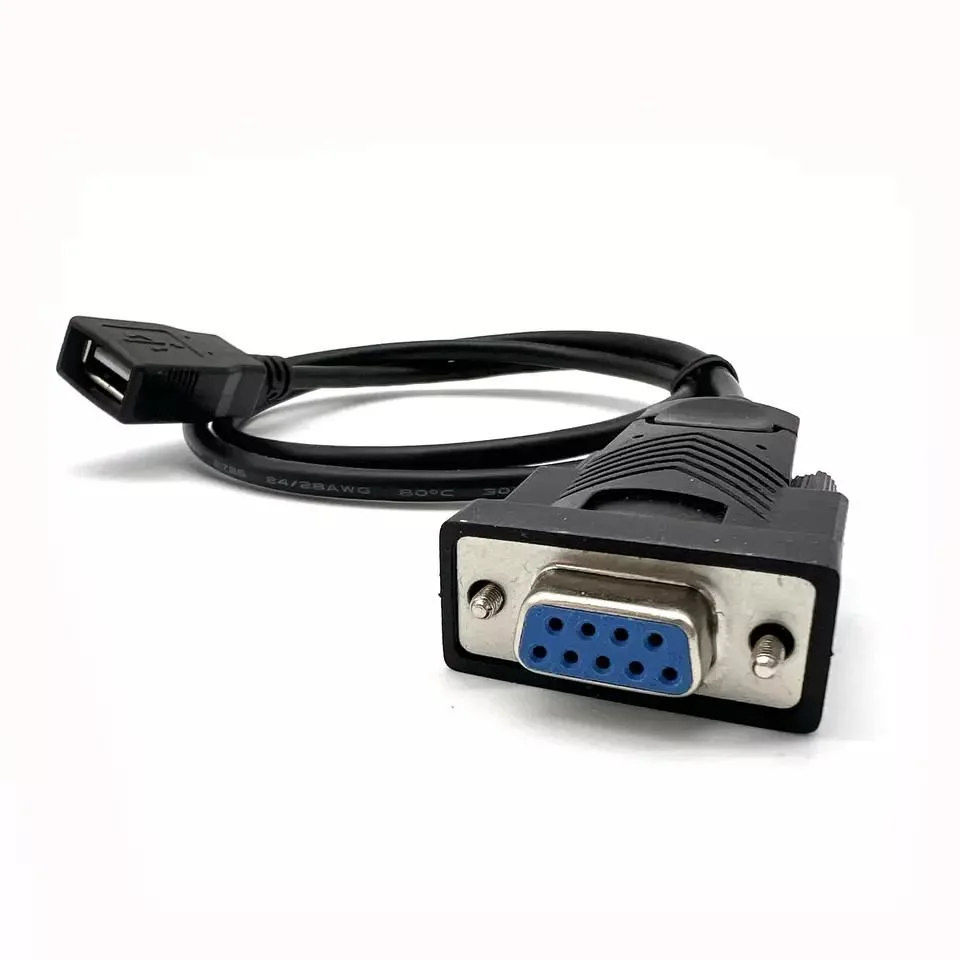 Chicote Elétrico do tempo de vida longa dB 9 pinos RS232 Conjunto do Cabo Adaptador USB para o programa
