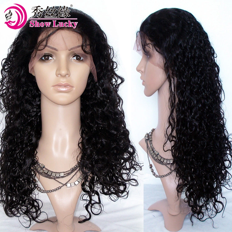 Factory Gurantee 100% Glueless Full Lace Wig Virgin Remy Indian Kinky Curly Human Hair Product