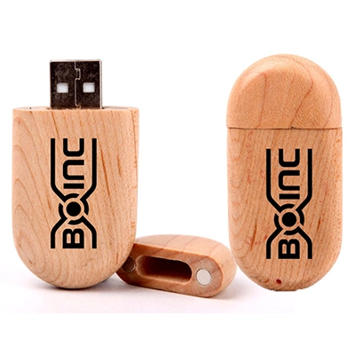 Высокое качество USB Flash Disk Custom USB-накопитель USB Drive Keychains овальные деревянные USB-накопитель 32 ГБ