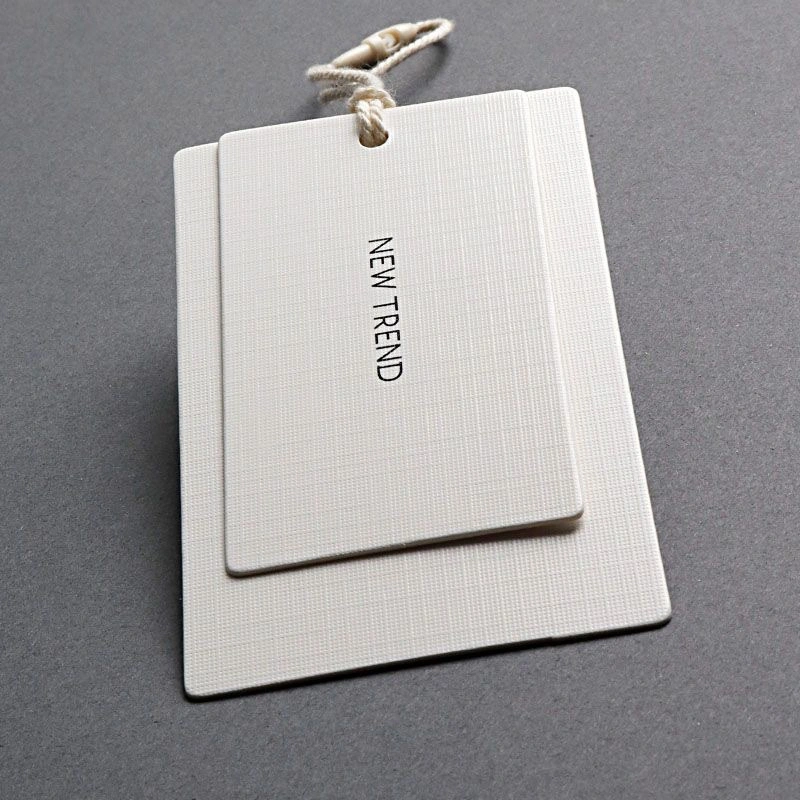 Cheap Customize Brochure Printing Paper Hand Tag with String for Garment Jeans Packaging