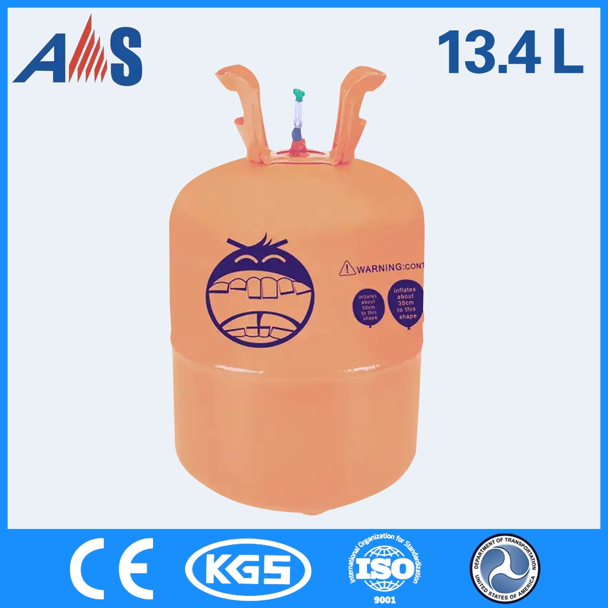 CE DOT Kgs Globo Certificados de depósito de gas de helio (7L, de 13,4L ,22.3L,22,4L) el precio directo de fábrica