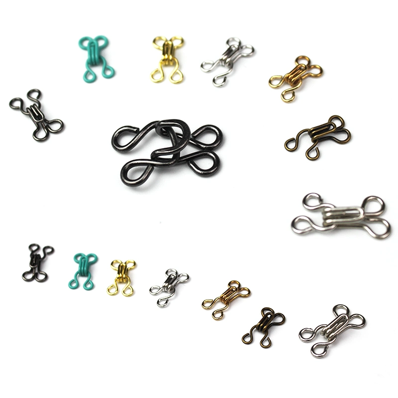 Factory Wholesale/Supplier Snap Fasteners Brass Coat Hook Trousers Small Collar Hook and Eye for Coat