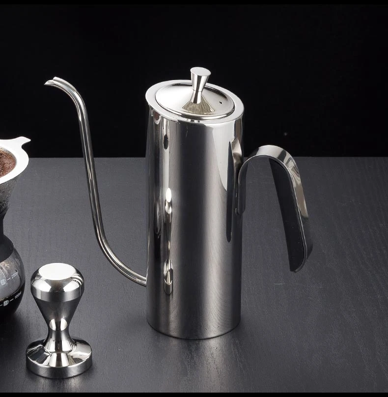 Pour Over Gooseneck Pot with Metal Handle 304 Stainless Steel Coffee Pot