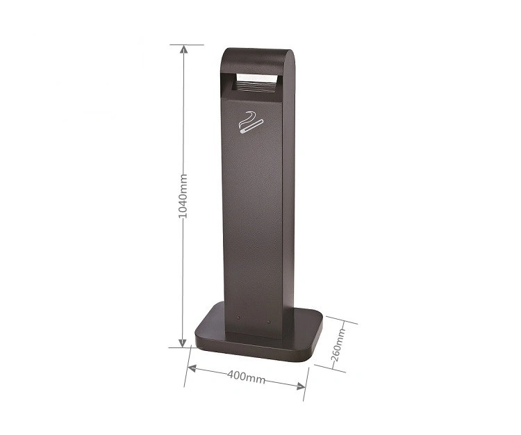 Nouveau Style Stand grande piscine en acier inoxydable personnalisé cendrier Poubelle