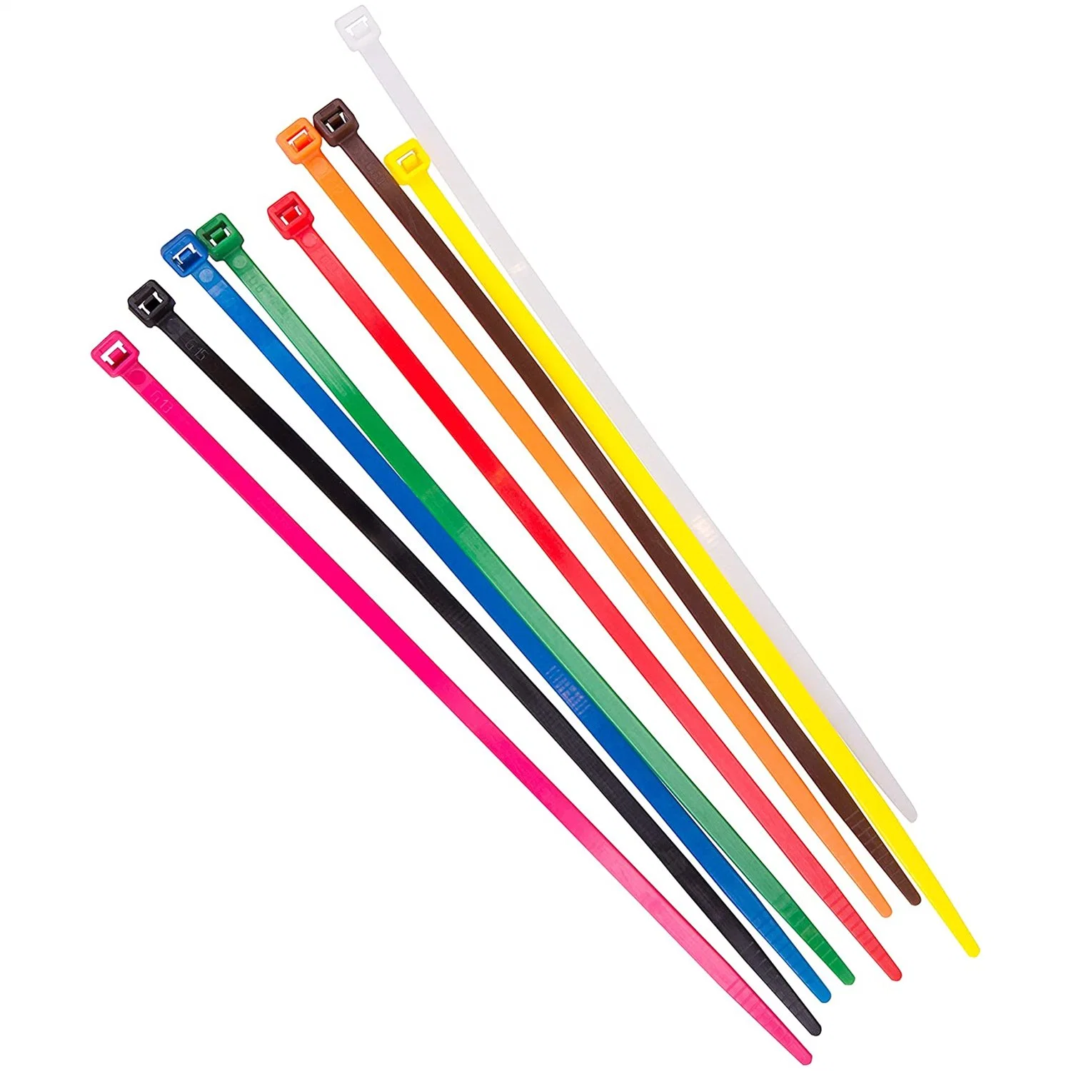 Cable Ties Box Coloured 450 Pieces Cable Ties Set 450 Pieces (50 Pieces/Colour) 4.8 X 200 mm Nylon Polyamide Self-Extinguishing