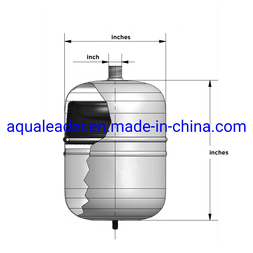 Depósito de expansão térmica profissional de 2 galões para aquecedores de água
