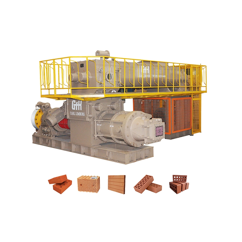 Brictec Supply Bricks Manufacturing Equipment Double Stage Vacuum Extruder Automatic máquina para fabricação de tijolos