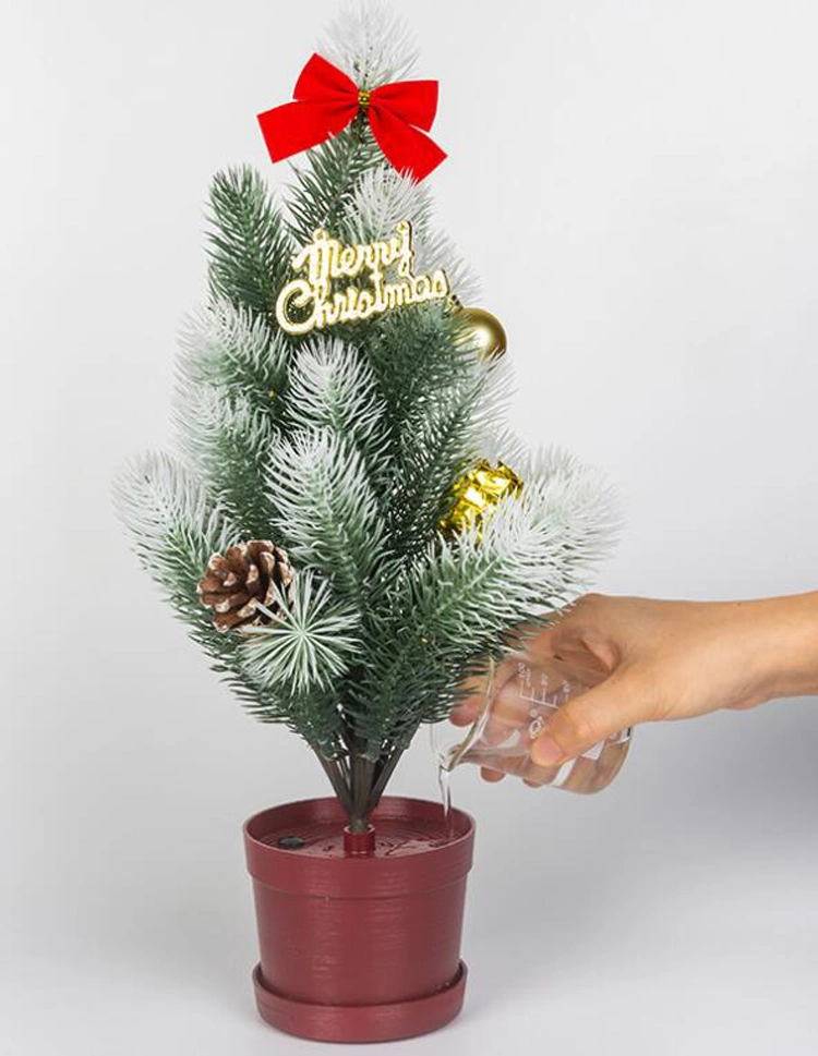 Nueva promoción de agua luz Hydro Electric Power Árbol de Navidad Regalo de luz LED