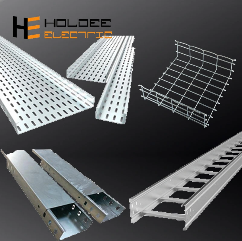 China Manufacturer Galvanized Steel Metal Perforated Slotted Cable Tray