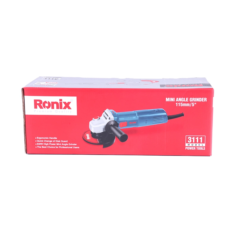 Ronix Model 3111 840W 115mm for Marble/Granite/Concrete Stone Variable Speed Portable Mini Wet Angle Grinder