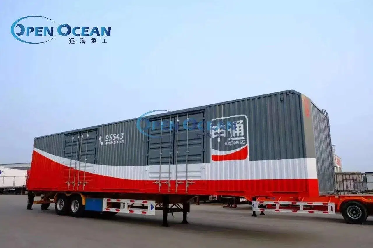 ISO CCC Approved 2/3/4 Axles Dry Box Cargo Freight Van Truck Trailer for Sale