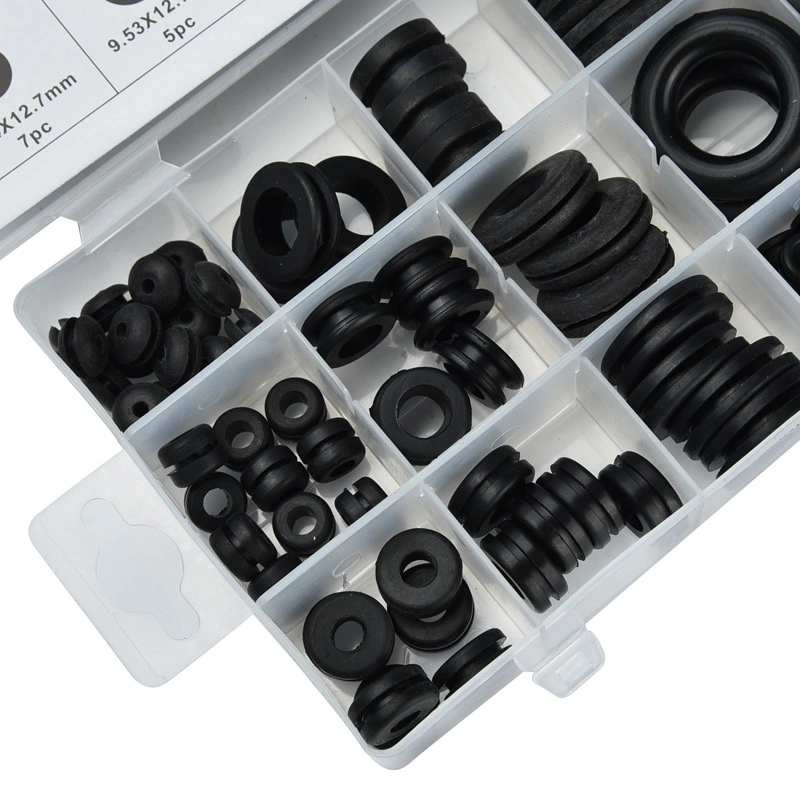 125 PCS Standard Hydraulic Mechanical O Ring Gaskets Set Black/Green/Brown Repair Box Kit