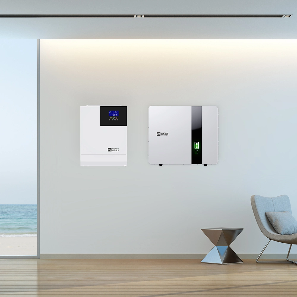 UE batería de almacenamiento de energía 48V 100ah 10kwh Power Wall LiFePO4 Batería para el hogar con LCD