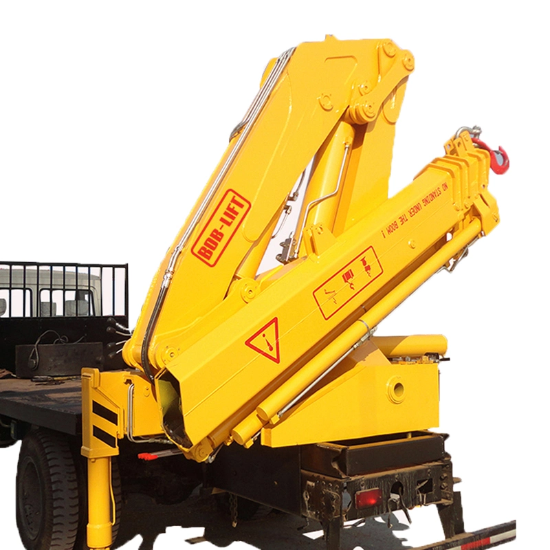Hydraulic Knuckle Boom Truck Mounted Crane Lifting Equipment 10 Ton with Remote Control