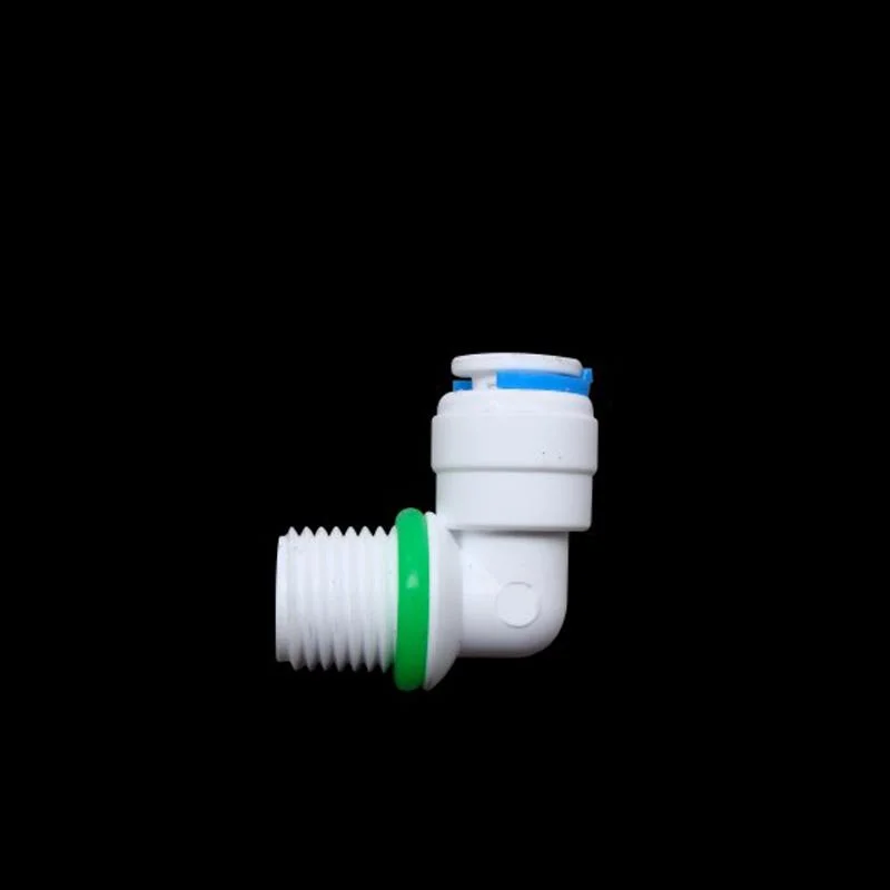 Water Purifier Plastic L-Bend Nylon Connector 1/4 Od 3/8 1/2 Inch Water Filter Pipe Fitting Connector