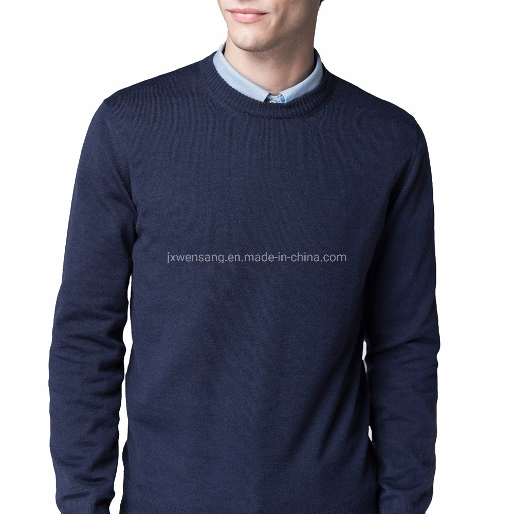 Merino Clothing Nz Men&prime; S Pullover 100% Natural Merino Wool Crew Neck Jumper Sweater