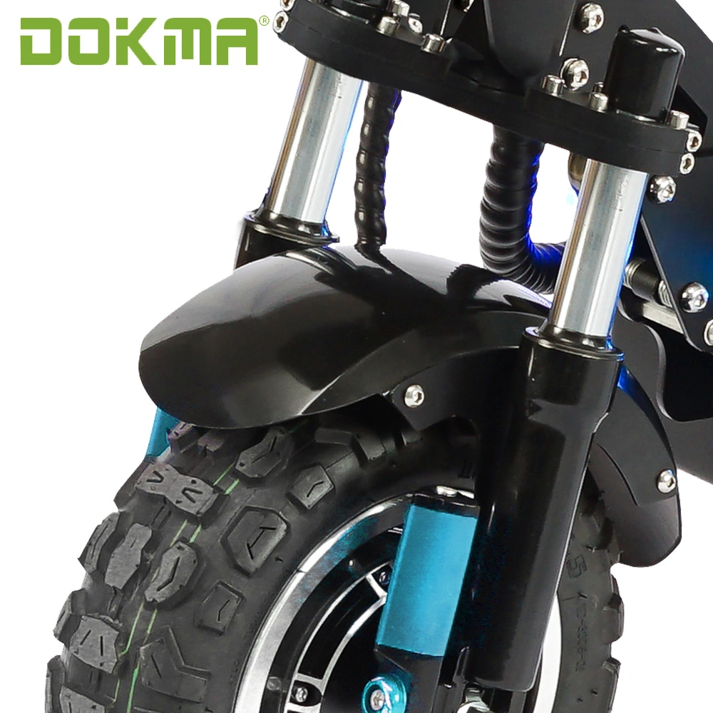 Dokma 11 pulgadas 2 ruedas 70V Scooter Eléctrico Plegable de Fábrica al por Mayor Rápido Terminado