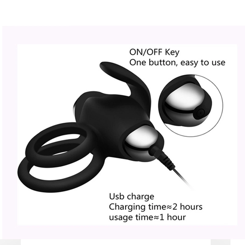 Men Vibrator Ring for Penis Cock Extender Ring Delay Ejaculation Sex Trainer Et-SCR-001