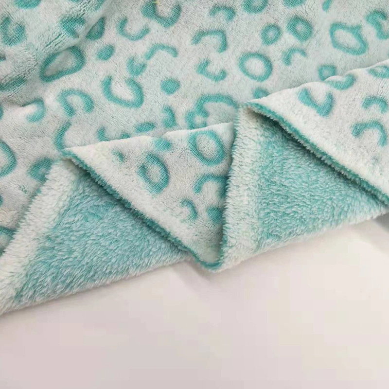 OEM Custom 100% polyester imprimé de flanelle de corail Plaid tissu polaire pour bébé couverture 2021