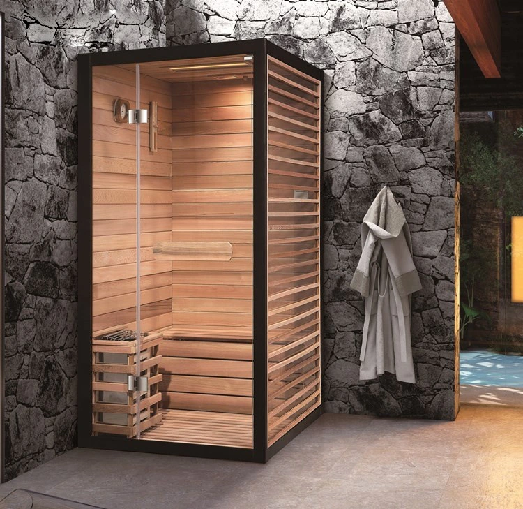 Controlador infrarrojo Precio Caja de alimentación Inicio Cuarto de Baño Bañera Ducha seca de madera Sauna Spa