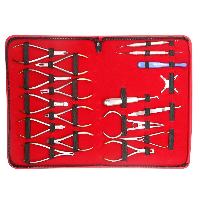 18PCS Premium Basic Dental Orthodontic Surgical Extraction Surgery Elevators Forceps Instruments Set