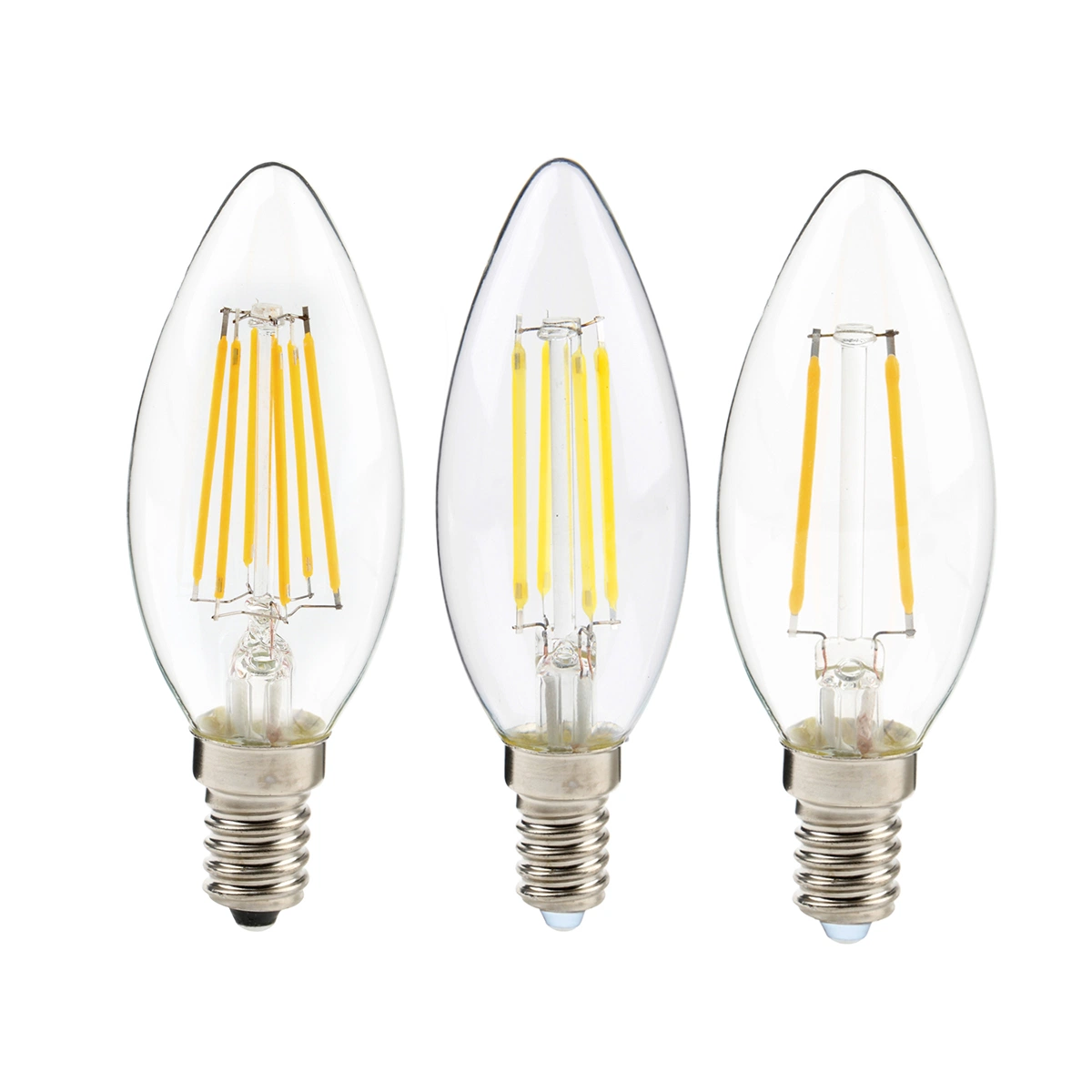 COB Decorative Bulb Customzied Shape LED Filament Bulb Candle 4W