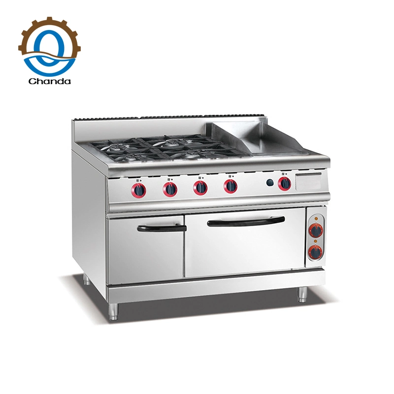 Высокая эффективность газовой плитой 6-горелки кухонного оборудования высокого качества газовая плита диапазон для ресторанов