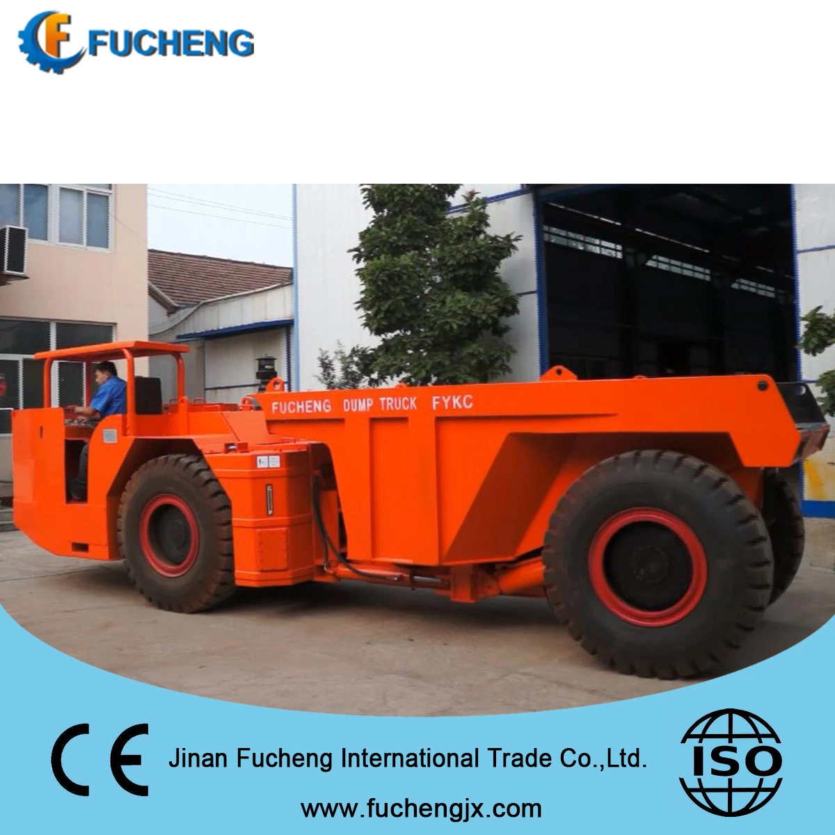 Diesel underground mining dumper/ dump truck with comfortable ergonomics compartment