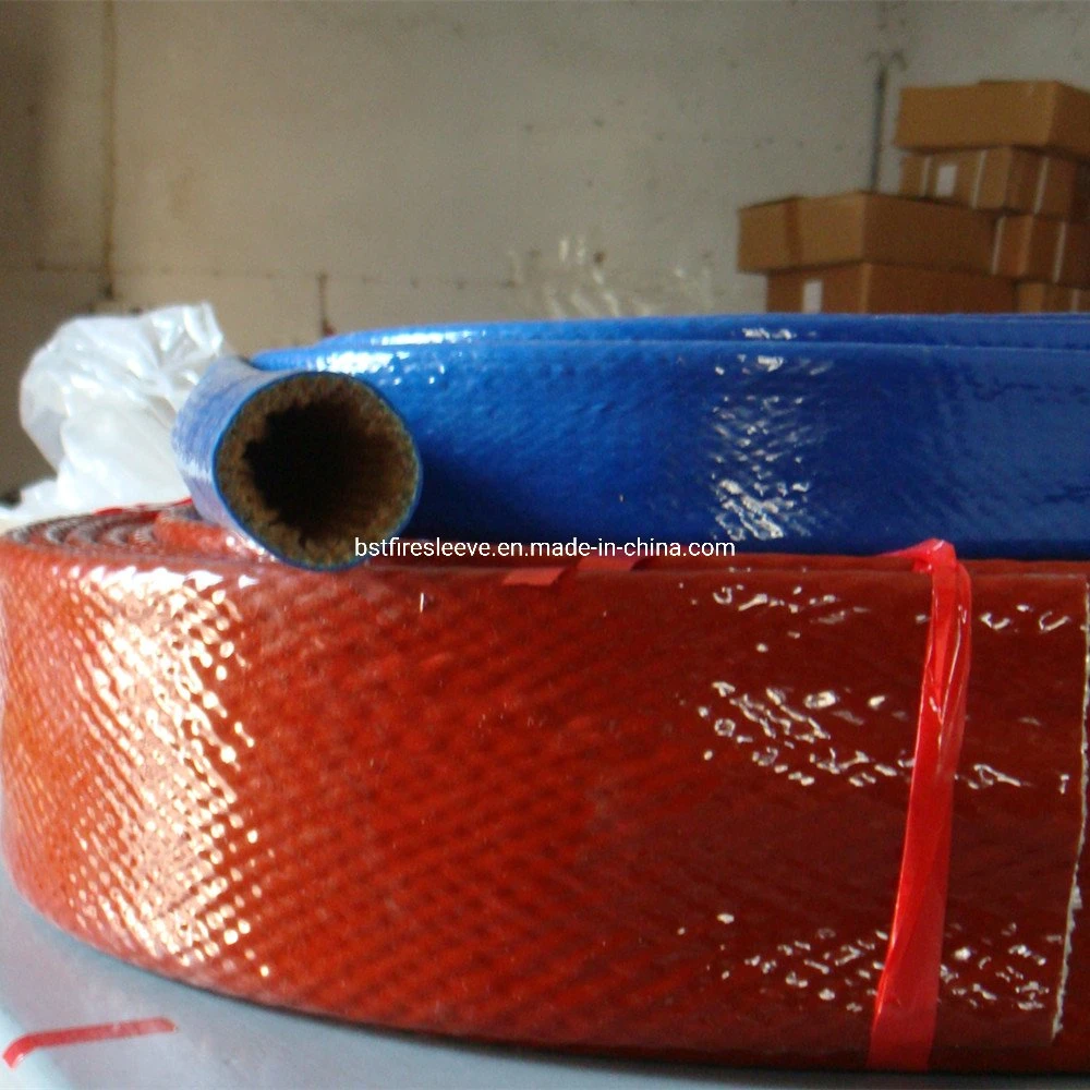 Hose Protector Silicone Rubber Coated Glass Fiber Insulation Materials Insulation Tube Fiberglass Sleeving