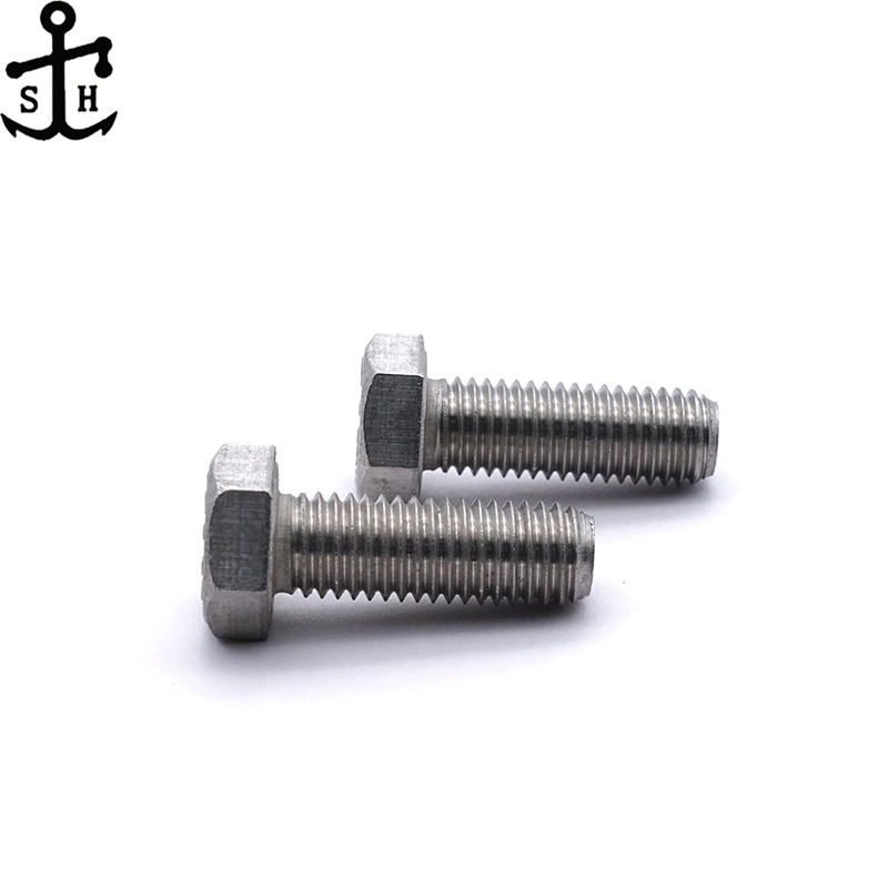 DIN933 Stainless Steel Hexagon Bolts Extra Short Hex Bolt Made in China