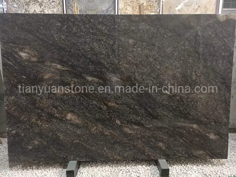 Chinese White, Gold, Black Granite Kitchen Countertop for Building Project