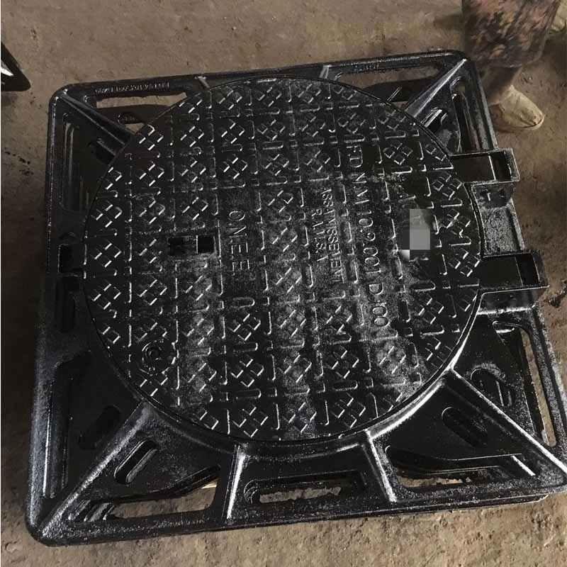 Customization Square Round Manhole Cover Drainage Antifouling Cast Iron Manhole Cover