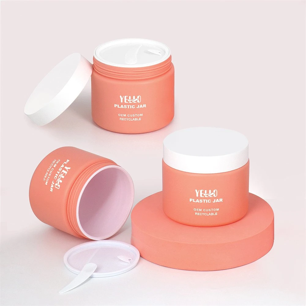 Großhandel 30g 50g 100g 250g 450g Runde Haustier Kunststoff Skincare Kosmetische Verpackung Creme Jar