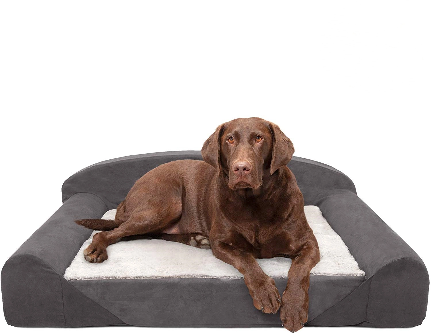 Luxury Waterproof Sofa Style Dog Beds with Self-Warming Orthopedic Foam Base