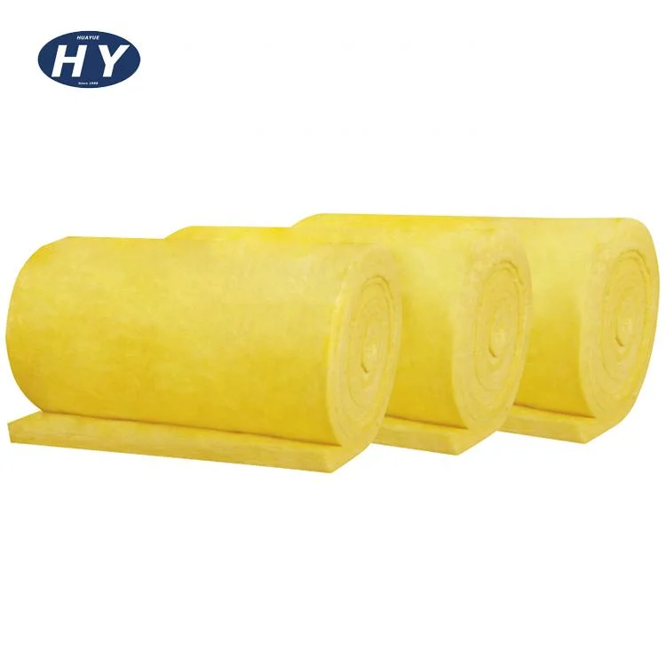 50mm Thickness Fireproofing Thermal Insulation Material Glass Wool Blanket for Industral Plant Insulation