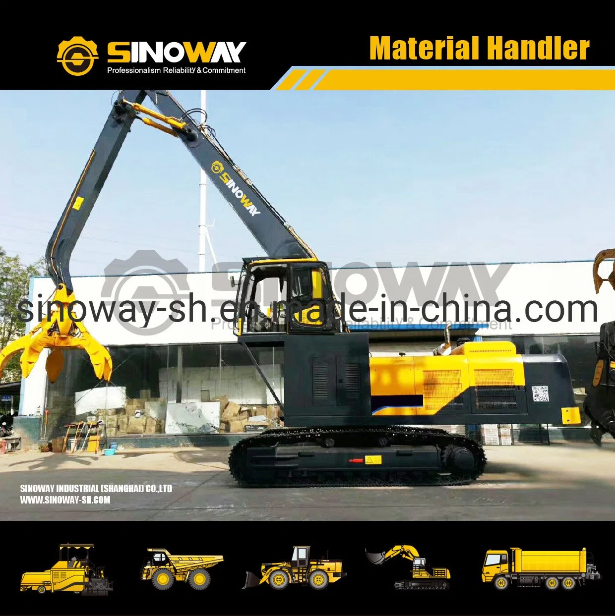 Material Handling Equipment for Steel Plant 50 Ton Grab Excavator