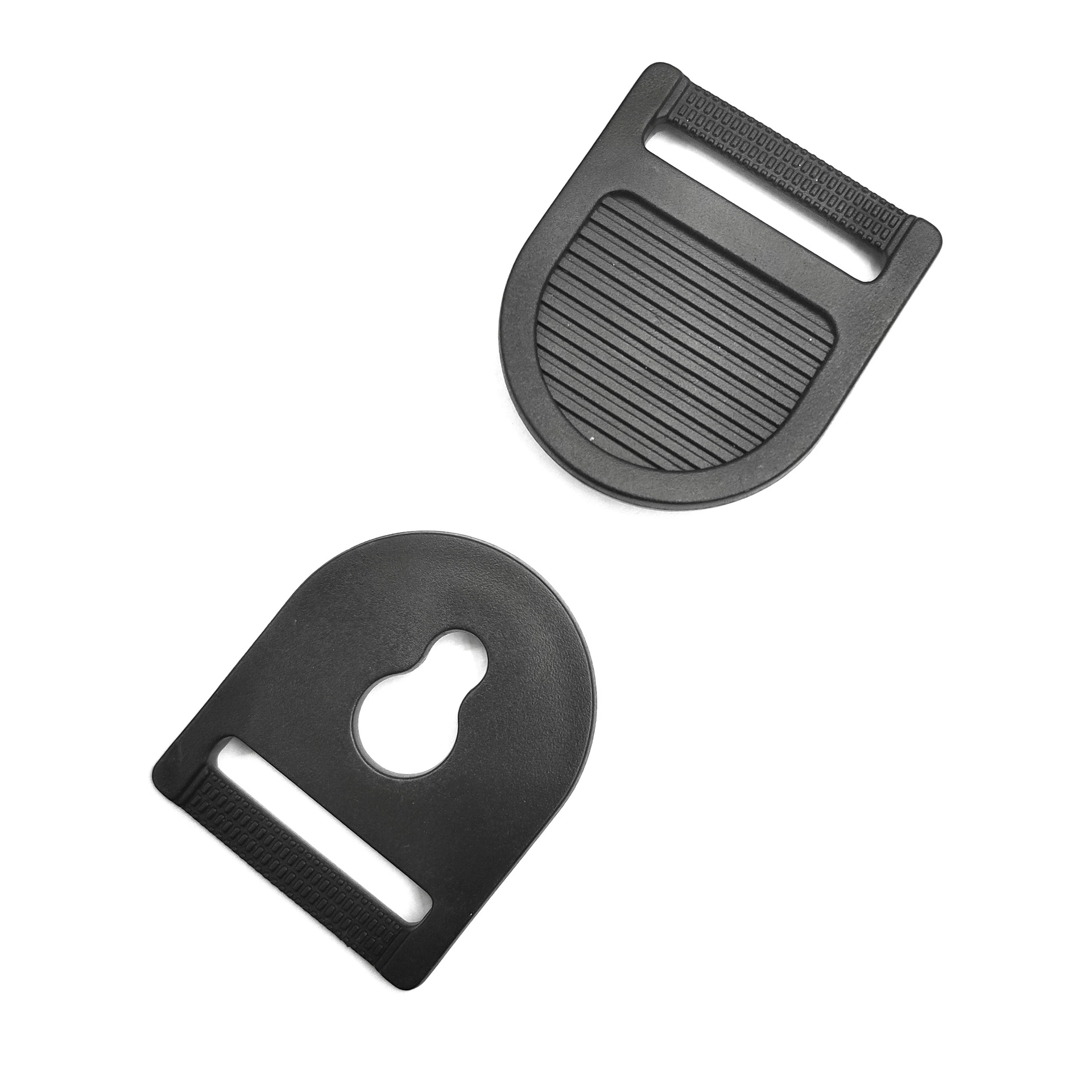 Fabricante 25 ~ 38 mm plástico Semi-Circular Ajuste do tecido fivela rotação universal antiderrapante Acessórios de vestuário para fivela alimentação direta