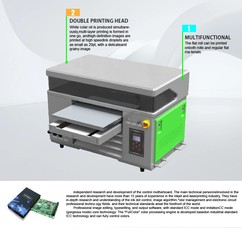 4060 UV Digital Printer A2 Plastic Metal Glass Acrylic Printing Machine