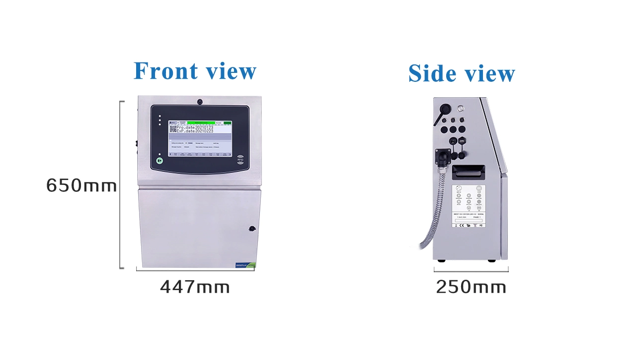 Docod OEM/ODM S200plus Digital Inkjet Jet Printing Machine on Metal Wire Pipe for Expiry Date Logo Barcode