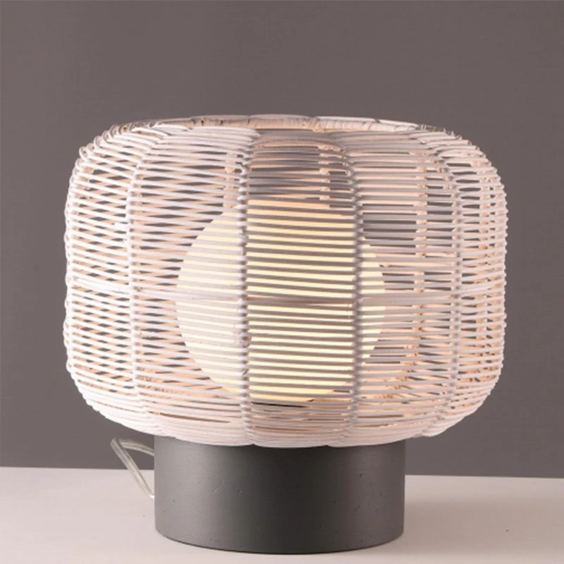 Rattan or Bamboo Lamp Shade Covers Rectangular&Cone Shape Cloth Lampshade E27 E14 Lighting Accessories