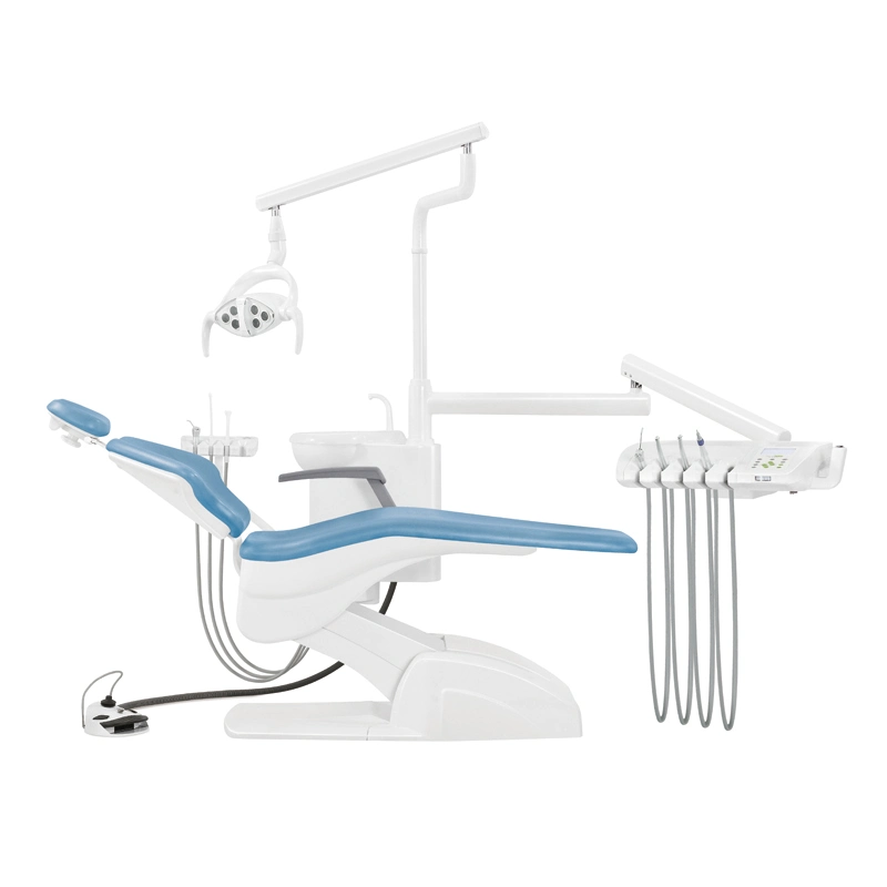 Stomatology Electric Integral Dental Unit Stuhl mit LED Sensor Licht