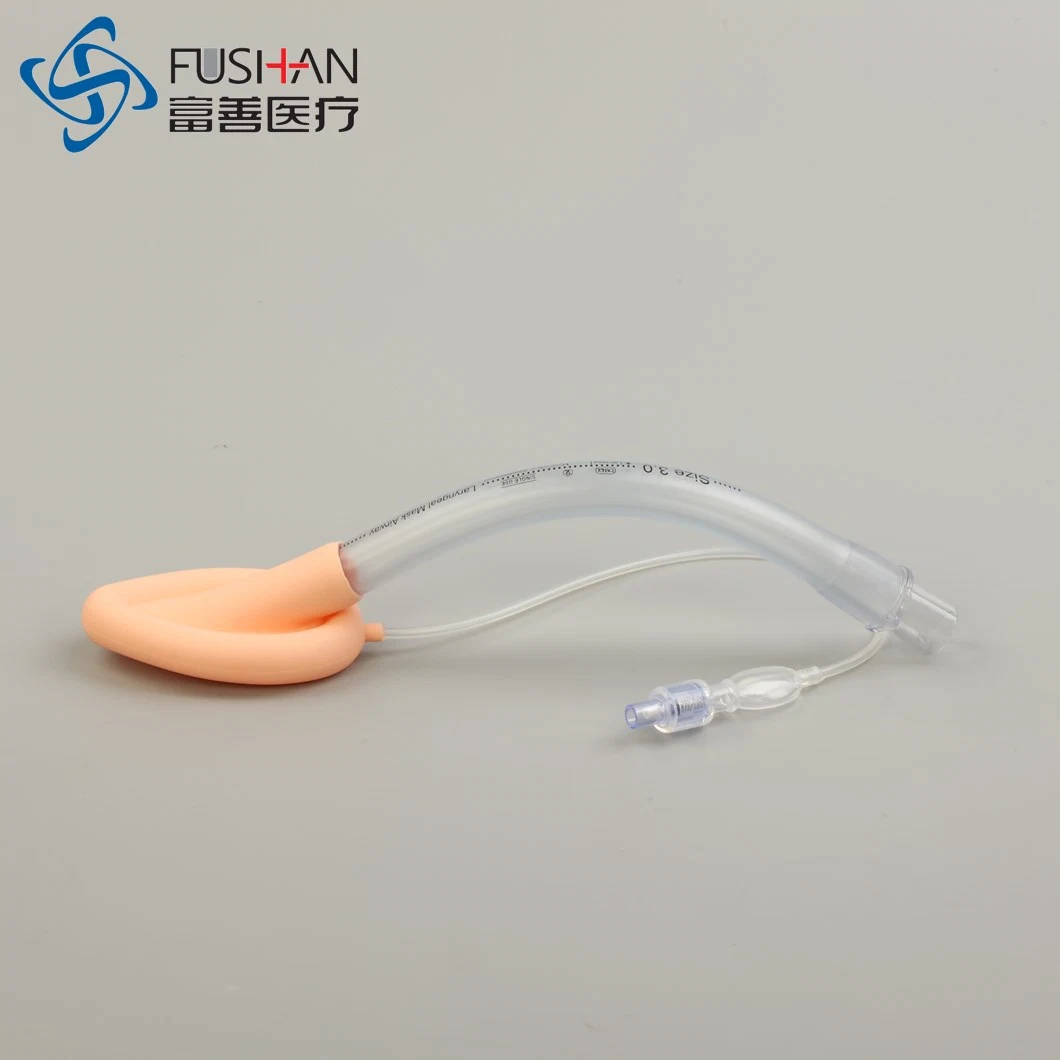 OEM ODM maßgeschneiderte Einweg-medizinische Anästhesie Silikon PVC Kehlkopfmaske Atemwege für Krankenhaus-OP mit aufblasbaren und nicht-Aufblasmanschette LMA Mit CE ISO