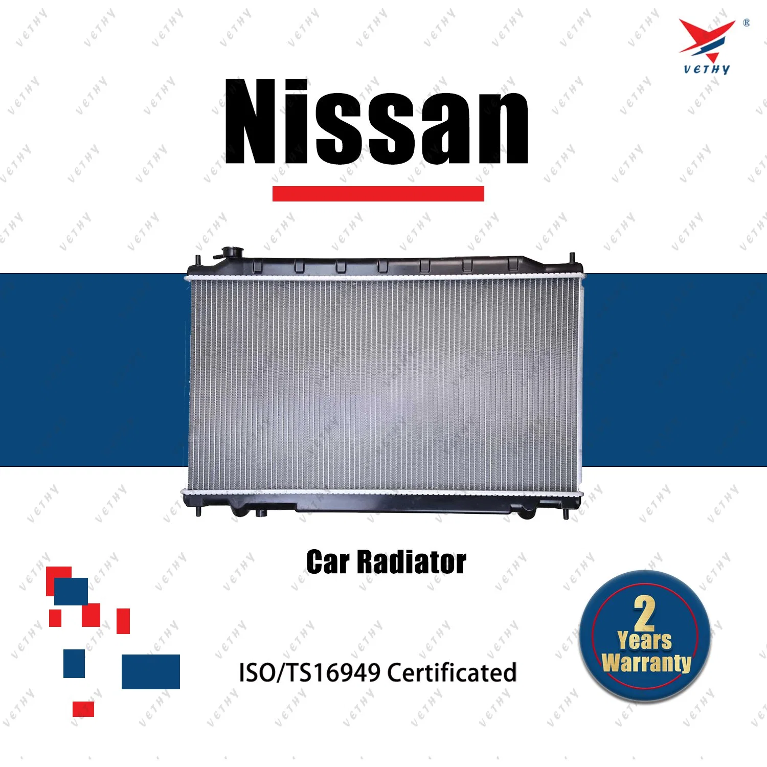 Para Nissan Odyssey Radiators: Construcción de aluminio para la eficiencia