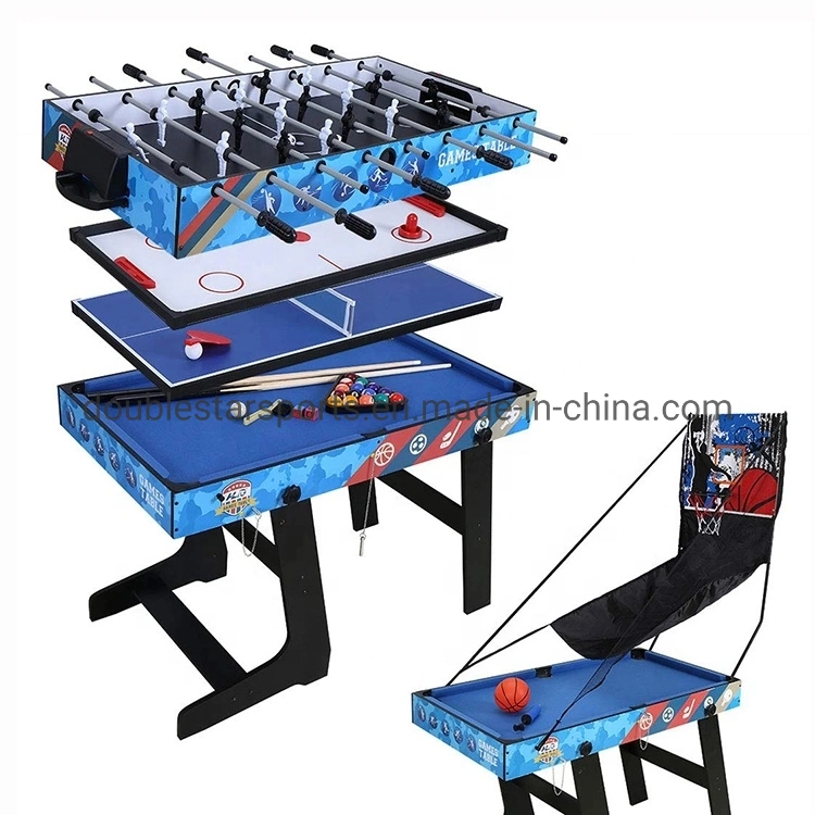 3 en 1 Multi Table de jeu avec billard Air Hockey Jeu de table et de soccer pour les enfants