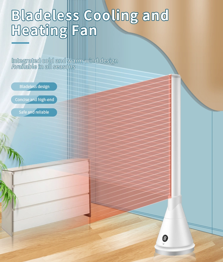 New Design Portable Electric Ceramic PTC Heater Air Cooler Bladeless Fan