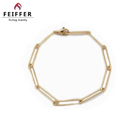 Wholesale/Supplier Price Accessories Bracelet New Fashion Stainless Steel 18K Gold Plated Fancy Chain Bracelets for Unisex