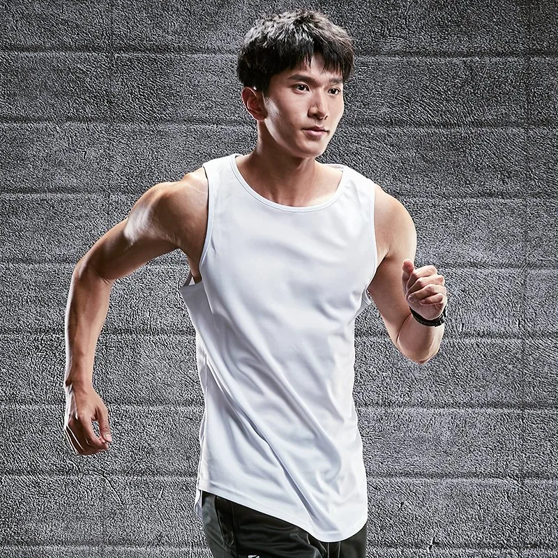 Fitness Tank Top Men Running Sports Wear Blank Sleeveless Singlet Custom Logo Muscle Man Gym Vest