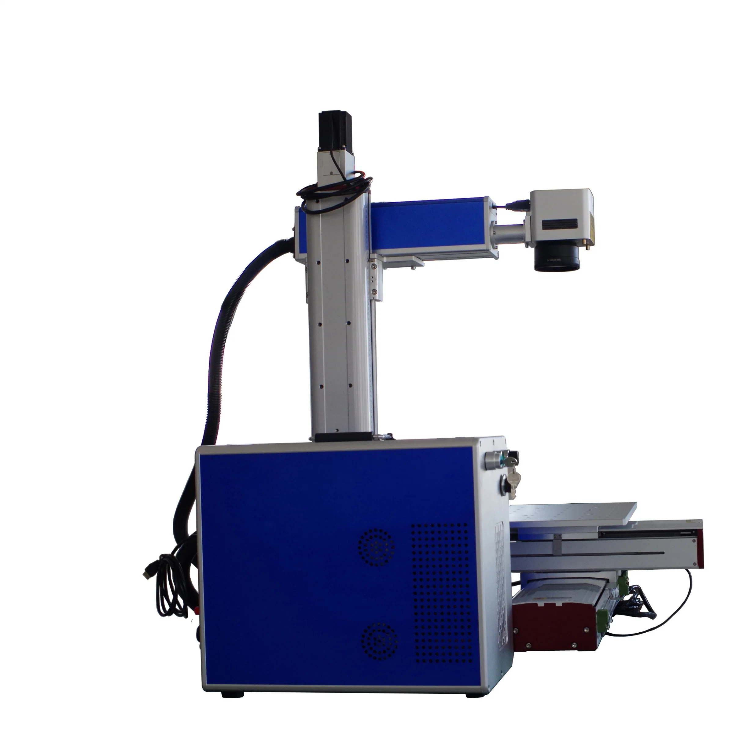 20W Fiber Laser Marking Machine Laser Marking Machine with Auto Xy Platform Moving Table